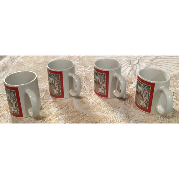 Lot of 4 Vintage National Wildlife Federation Rabbits Coffee Mug Cups - Picture 8 of 10